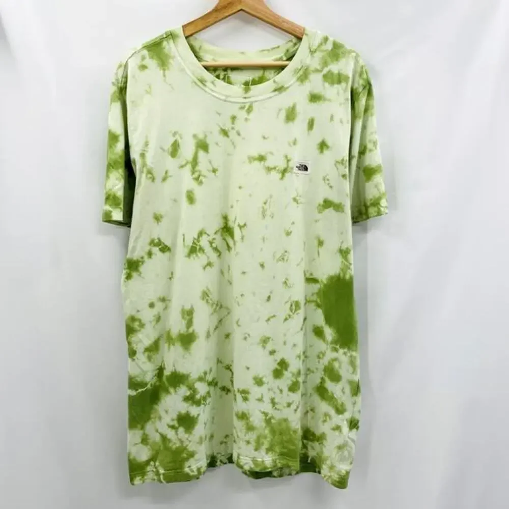 The North Face‎ green tie dye tee
